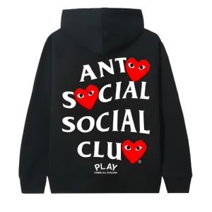 ASSC X COMME Des GARCONS -huppari, musta