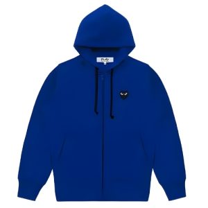 CDG Blue -vetoketjuhuppari suurella sydämellä