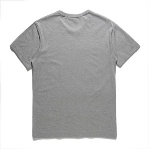 Chemise CDG grise SS26 à double logo coeur noir