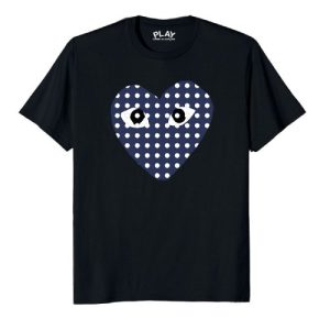 Comme Des Garcons Blue Heart T-shirt