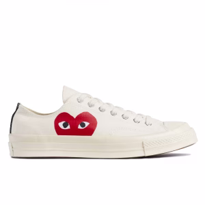 Play Comme Des Garcons x Converse Chuck 70 Low White