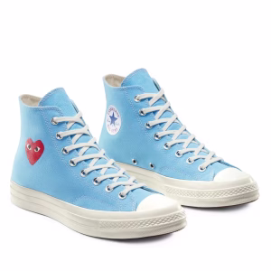 CDG Converse Chuck 70 High Bleu Vif